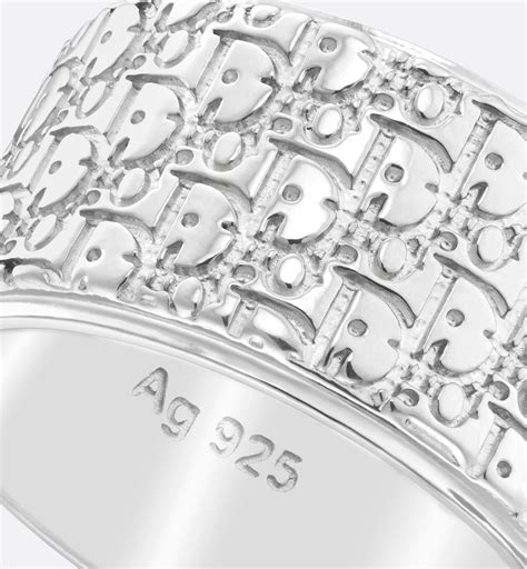 Dior Oblique Ring Silver 